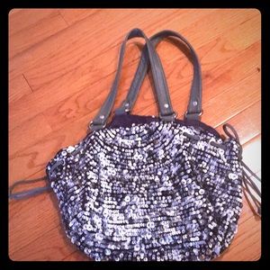 Sequin Anthropologie bag